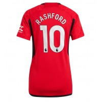 Dres Manchester United Marcus Rashford #10 Domaci za Žensko 2023-24 Kratak Rukav
